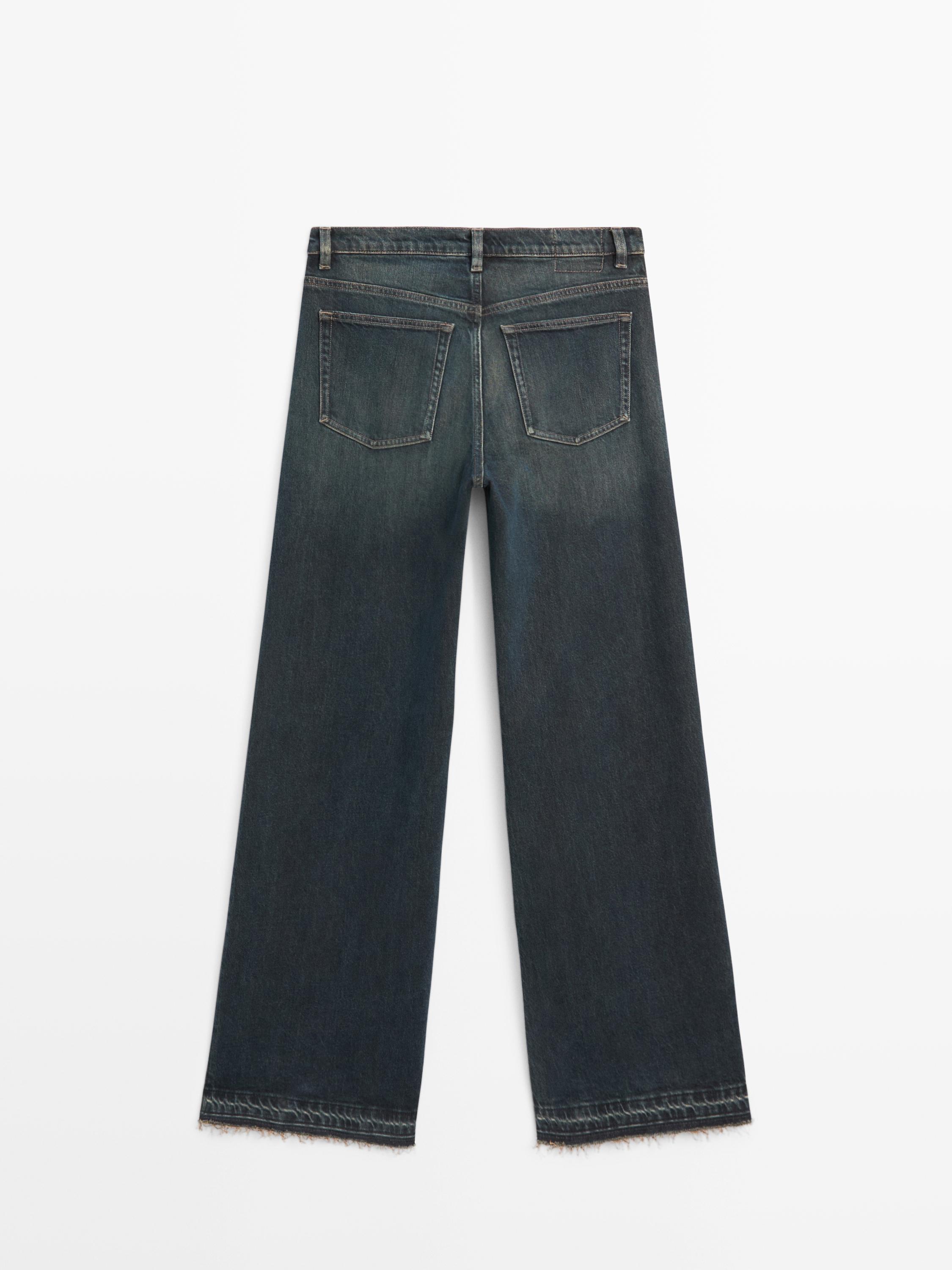 Mid-rise bell bottom jeans
