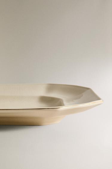 PLAT PORCELAINE RECTANGULAIRE - Crème de Zara - Image 3