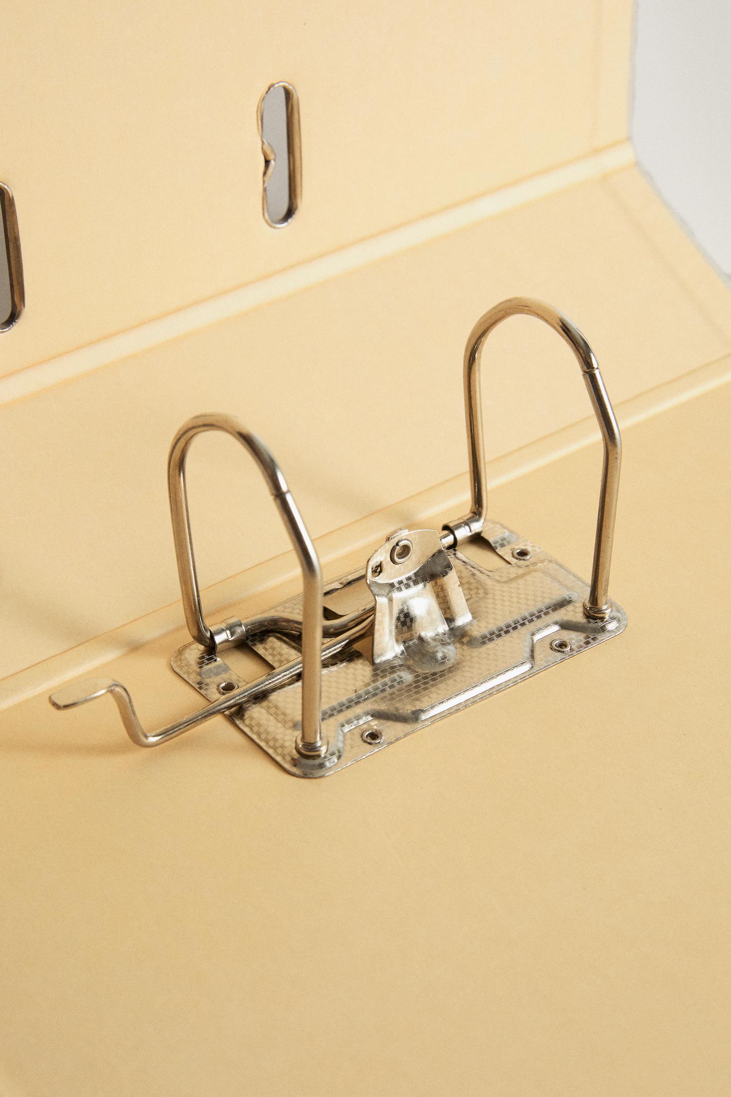 Мужские украшения Zara Linen Ring Binder, цвет: Экрю — фото 3