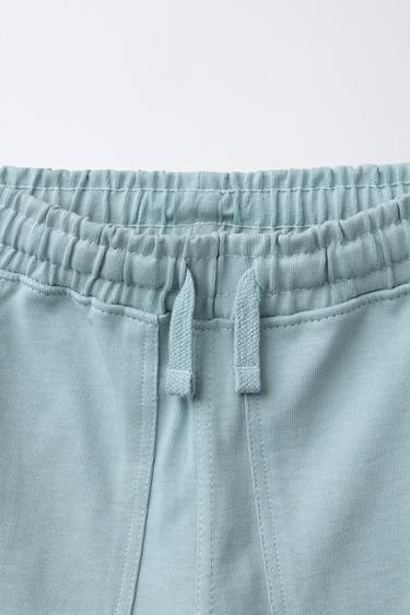 ENSEMBLE DE JOGGING T-SHIRT ET SHORT HEAVY WEIGHT - Bleu clair de Zara - Image 6
