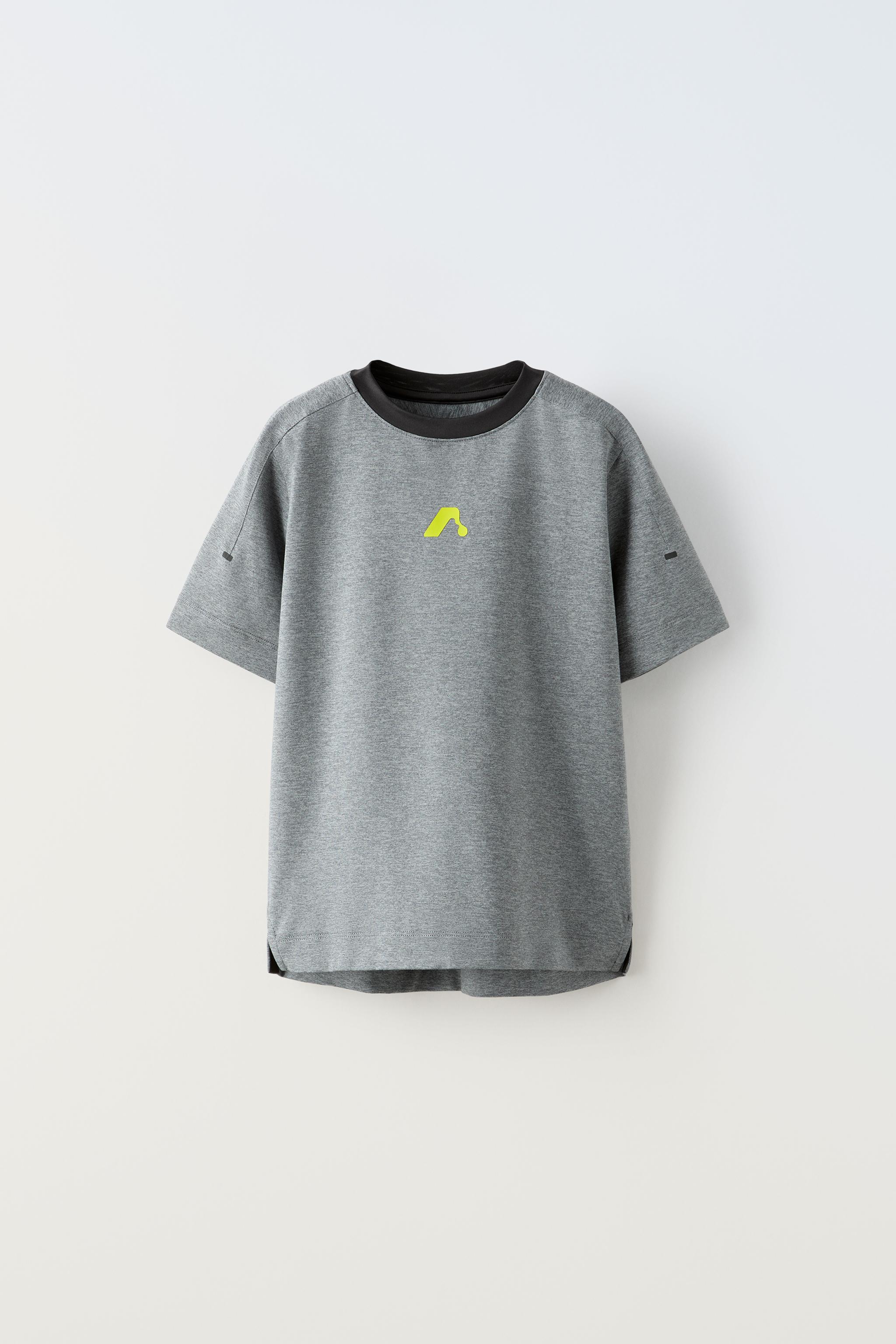 スポーティテクニカルTシャツ - ミディアムグレー | ZARA Japan / 日本