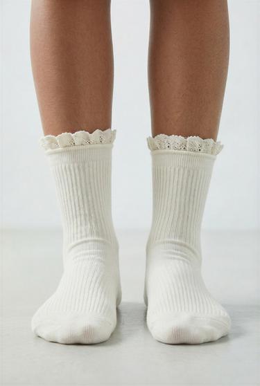 THREE-PACK OF LONG TERRY SOCKS - Pink by Zara