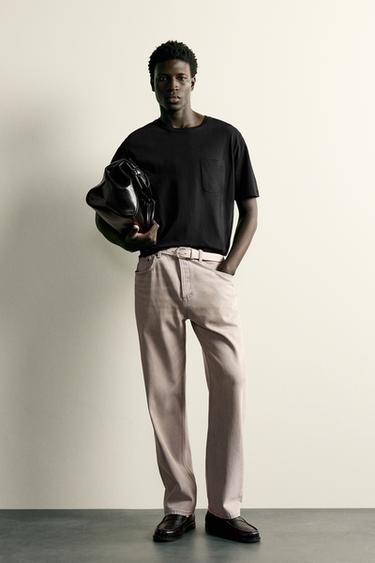 RELAXED FIT LIGHTWEIGHT T-SHIRT - Black by Zara