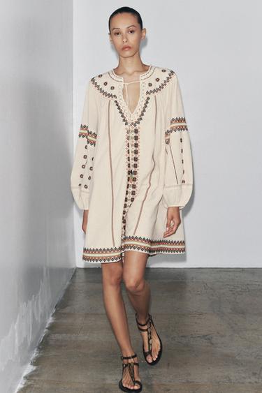 ZW COLLECTION EMBROIDERED DRESS - Multicoloured by Zara - Image 0
