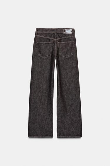 JEANS Z1975 LOOSE STRAIGHT MID-WAIST - Brown by Zara - Image 8
