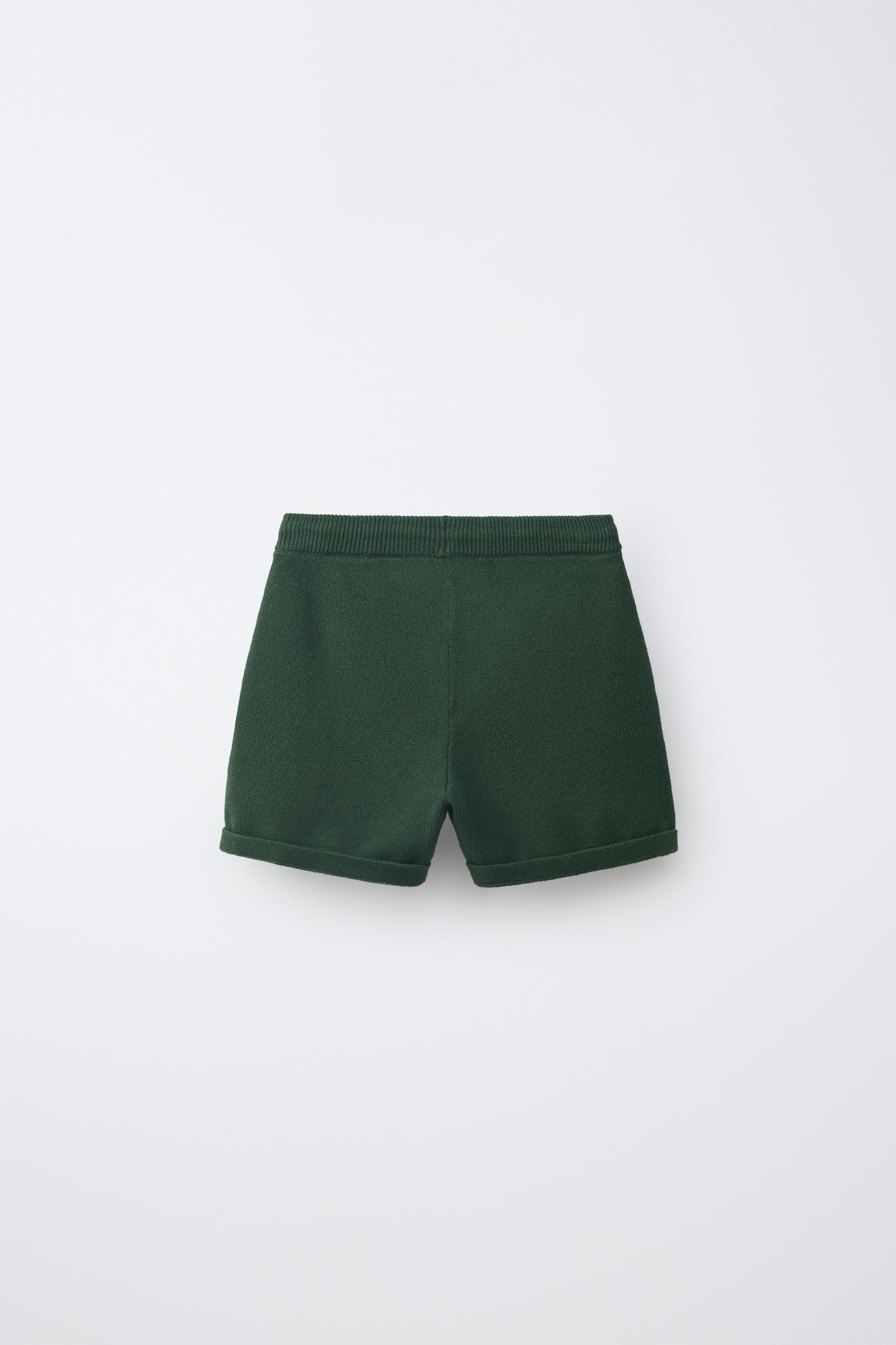 ニットバミューダパンツ - ダークグリーン | ZARA Japan / 日本