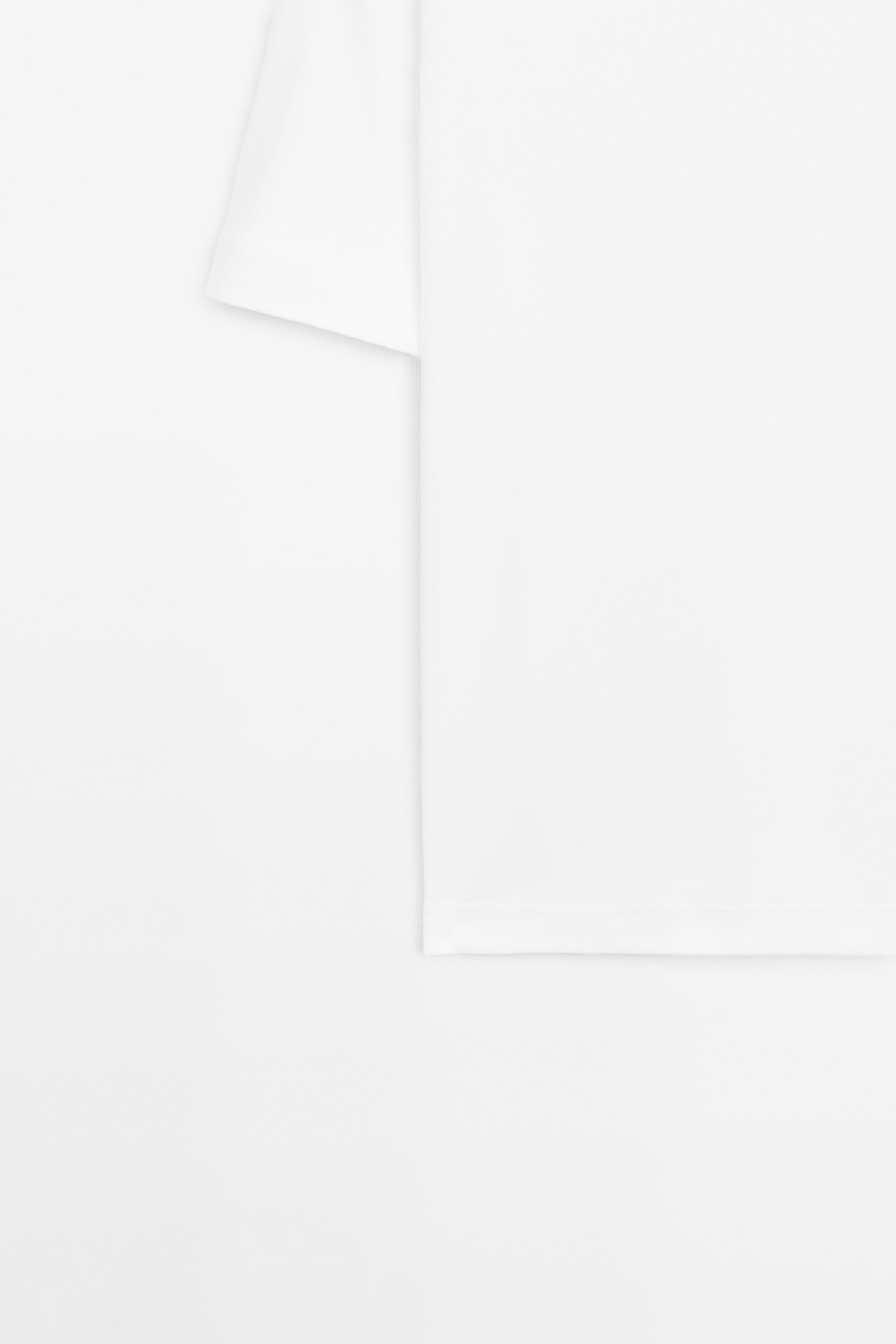 T-shirt interlock col rond 100 % coton