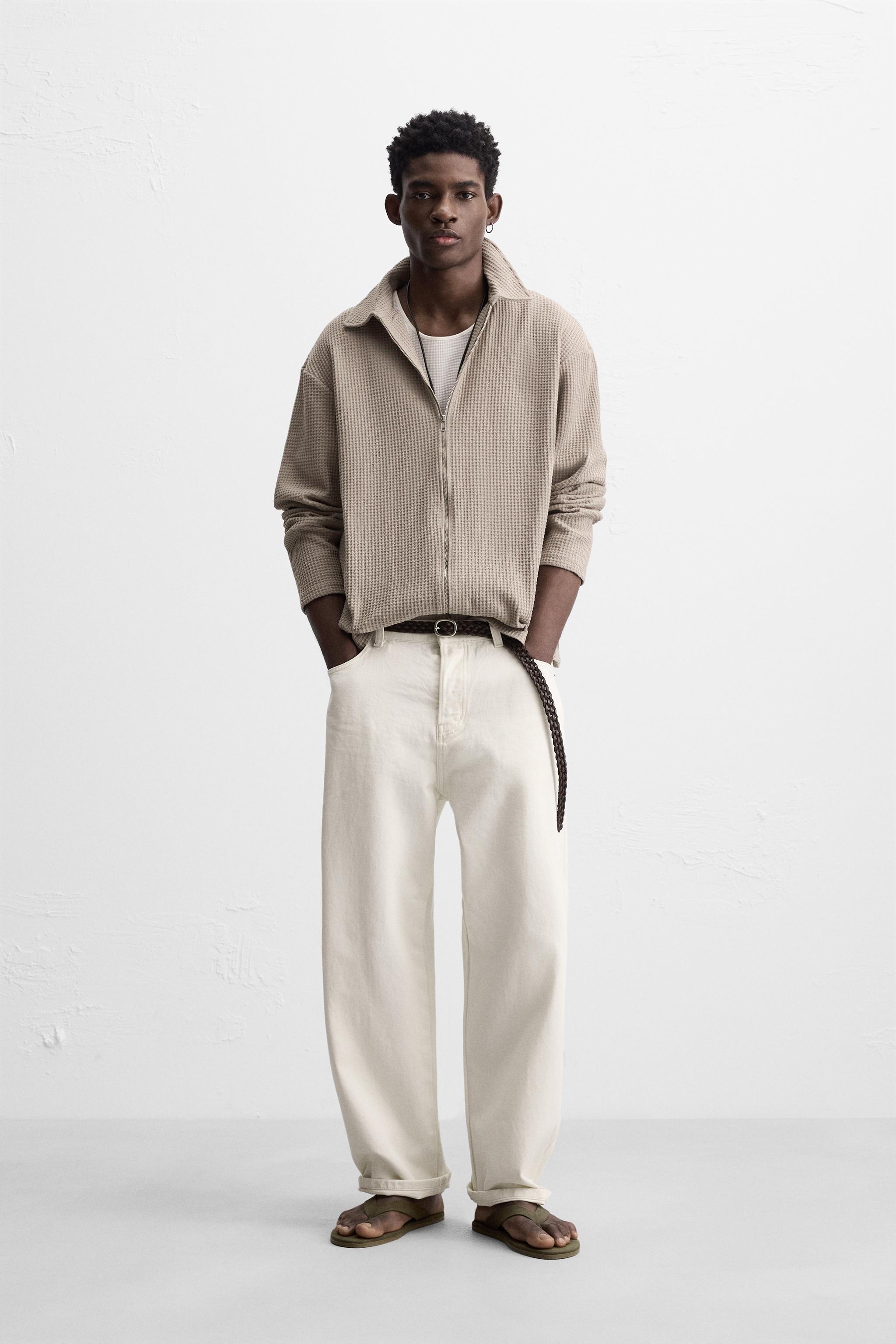 FELT TEXTURE BOMBER JACKET WITH PATCH - Black | ZARA India
