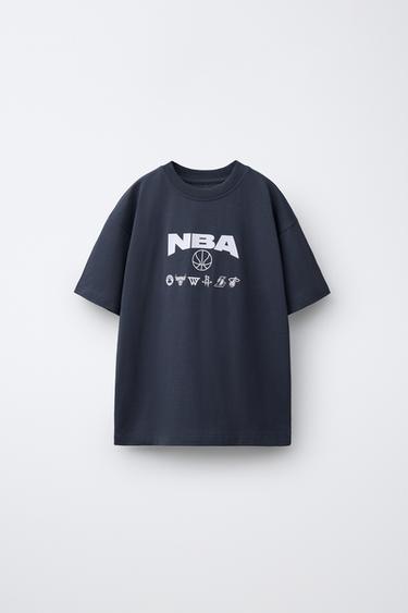 Zara MAJICA SA NBA PRINTOM - MULTI TIMOVI – Tamno antracit
