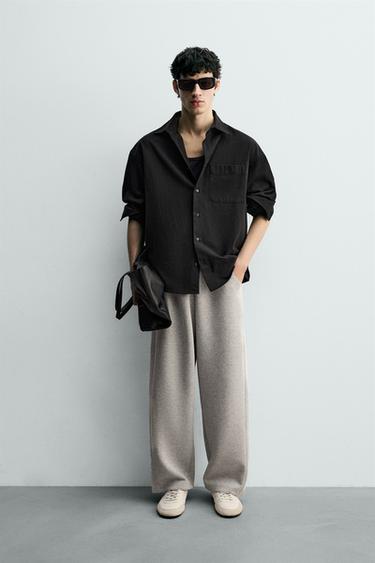 RELAXED FIT JOGGER TROUSERS - Grey marl by Zara - Image 0