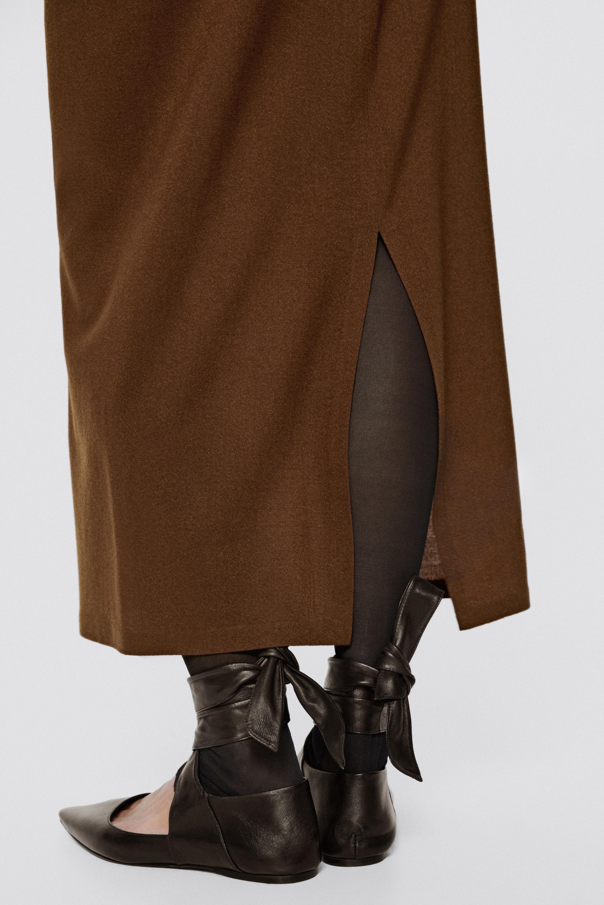 Stretch wool blend midi skirt - LIMITED EDITION