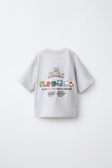 THE AVENGERS © PRINT T-SHIRT — Blue gray 2