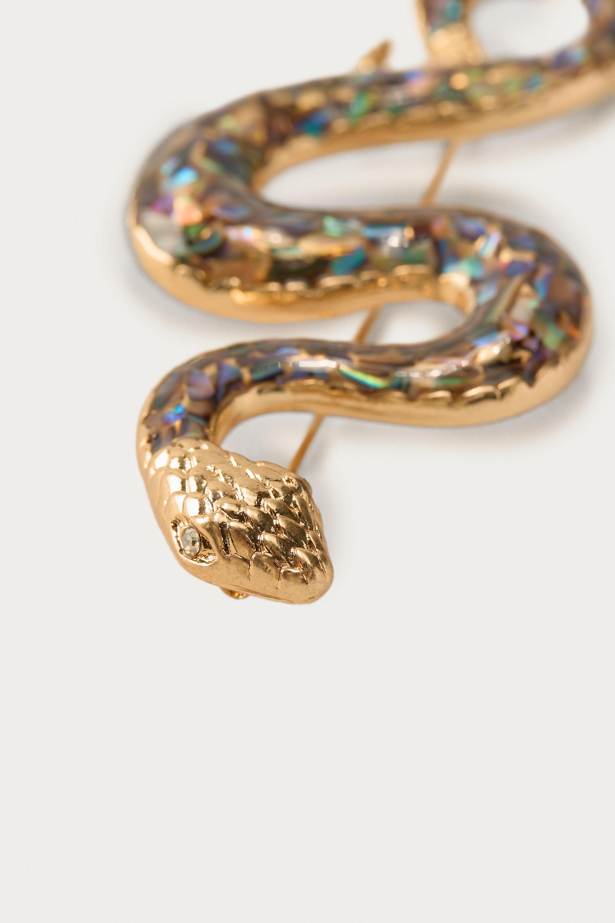 Zara SNAKE BROOCH MARISA BERENSON X — фото 4