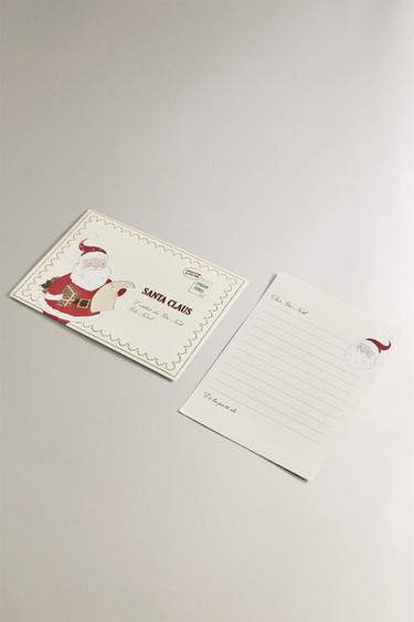 WEIHNACHTSMANN-BRIEF-Set FÜR KINDER - Bunt von Zara