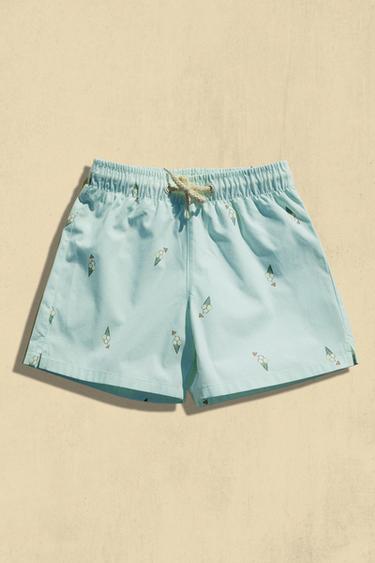 CHILDREN'S ICE CREAM BEACH SWIMMING TRUNKS - Light blue by Zara - Image 5