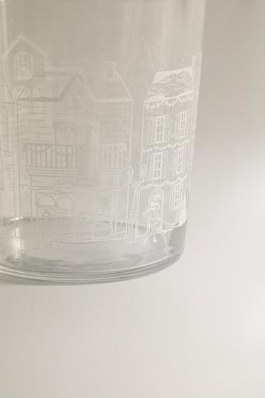 GLASS CHRISTMAS HOUSE TUMBLER - 990 by Zara - Image 3