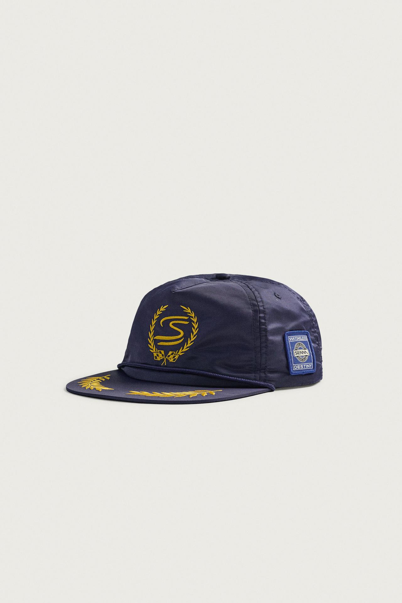 AYRTON SENNA © SENNA BRANDS FLAT BRIM CAP — Blue