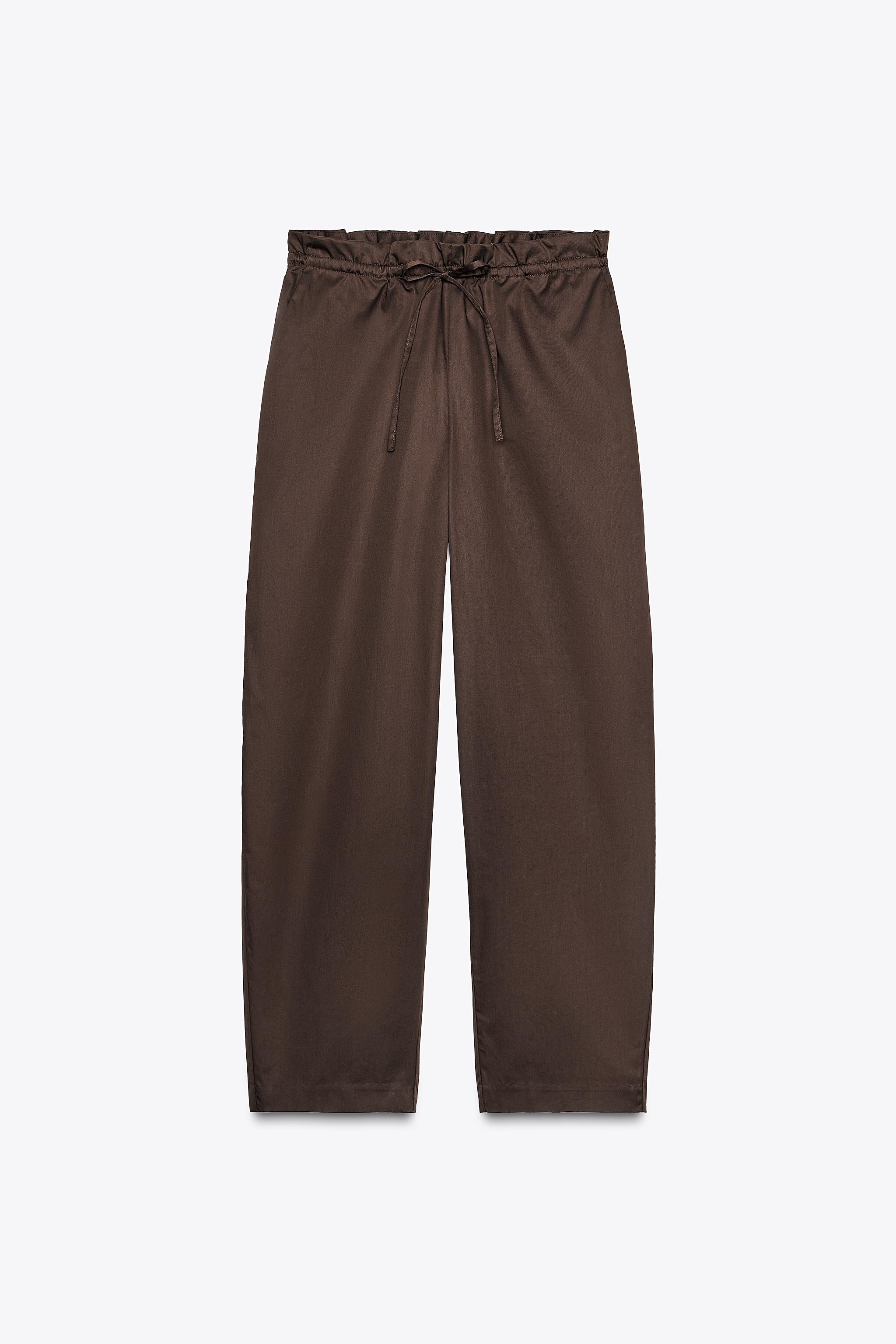 バレルパンツ - ダークブラウン | ZARA Japan / 日本