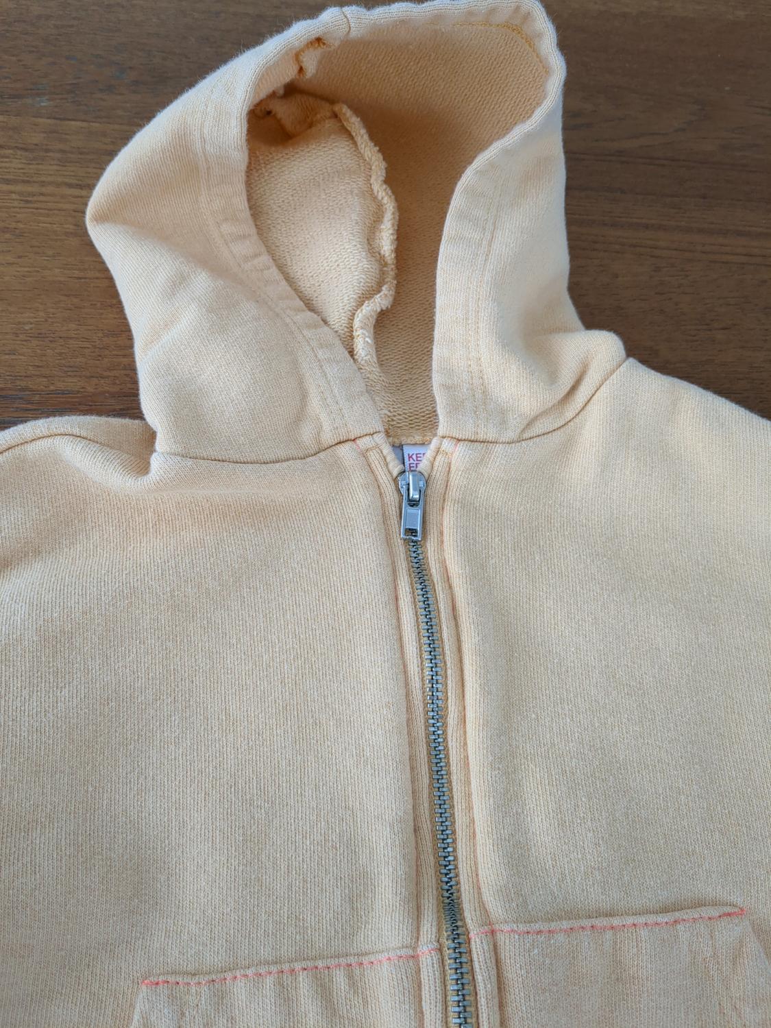 COTTON SWEATSHIRT WITH HOODIE. LIGHT ORANGE. - Image 3