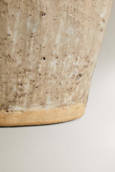 CERAMIC VASE - Ecru by Zara - Image 2