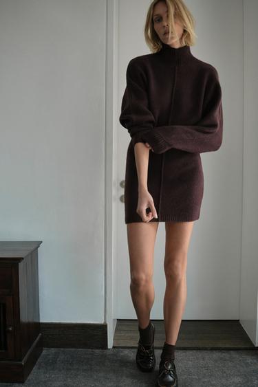 ЖҰМСАҚ ТОҚЫМА ҚЫСҚА КӨЙЛЕК - Қоңыр Zara компаниясынан