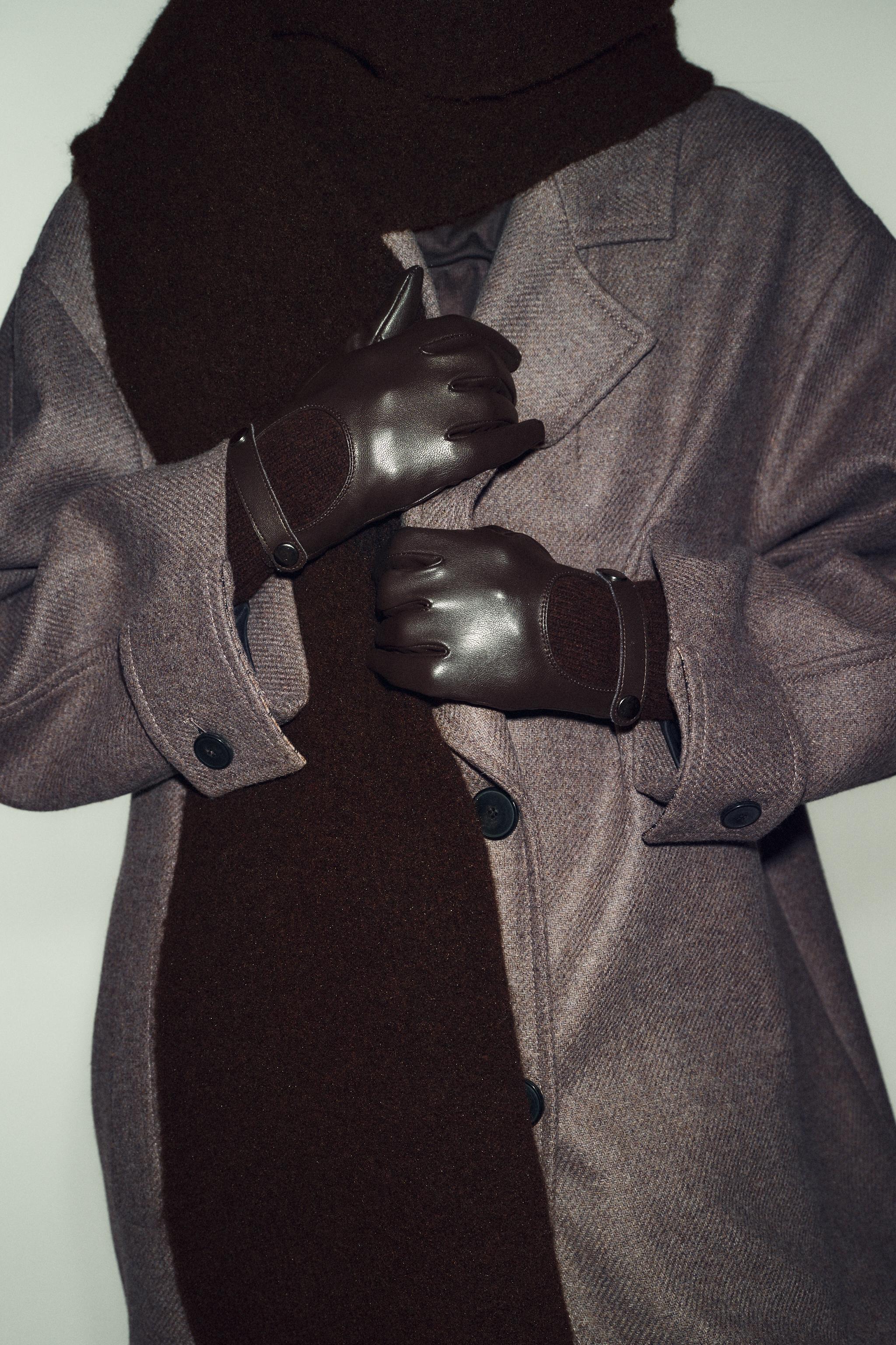 GANTS MATIÈRE SYNTHÈTIQUE ET MÉLANGE DE LAINE