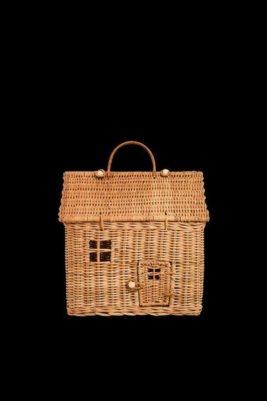 CHILDREN’S HOUSE BASKET - Light beige by Zara