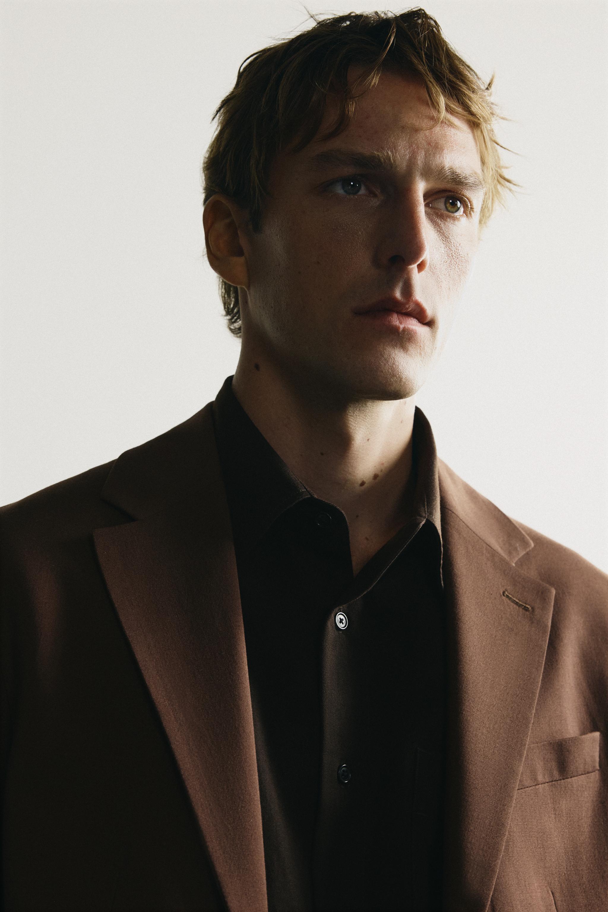 Мужские пиджаки Zara REGULAR FIT SUIT BLAZER — фото 5