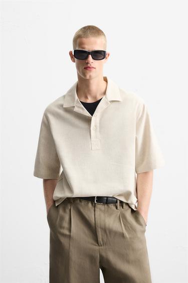 RELAXED FIT POLO ALKANDORA - Beixa, Zara-rena
