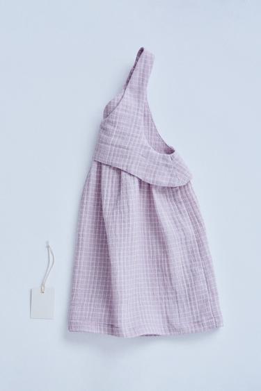 ZARA TIMELESZ  - CHECK STRAPPY DRESS - Lilac by Zara - Image 1