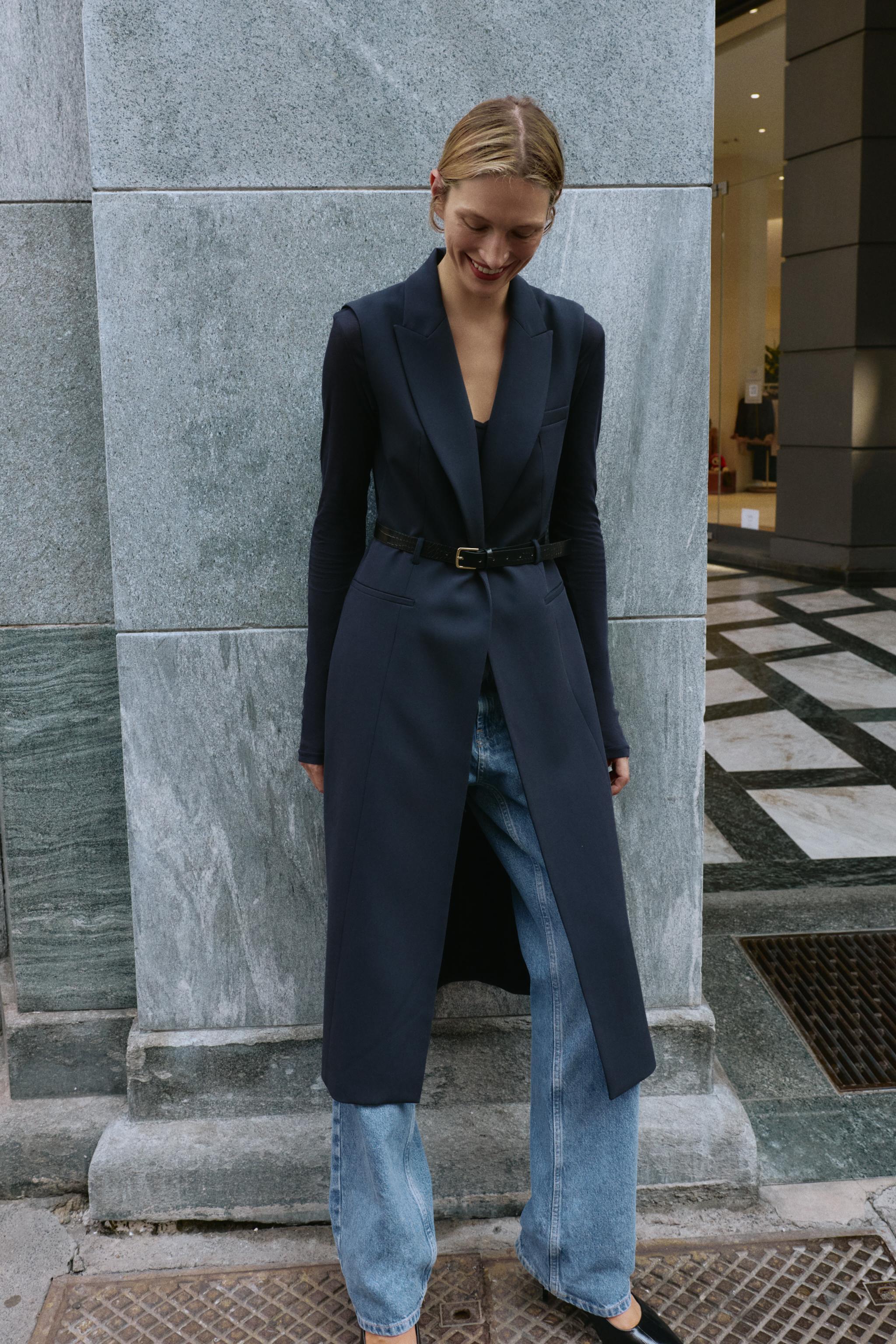 BELTED LONG VEST