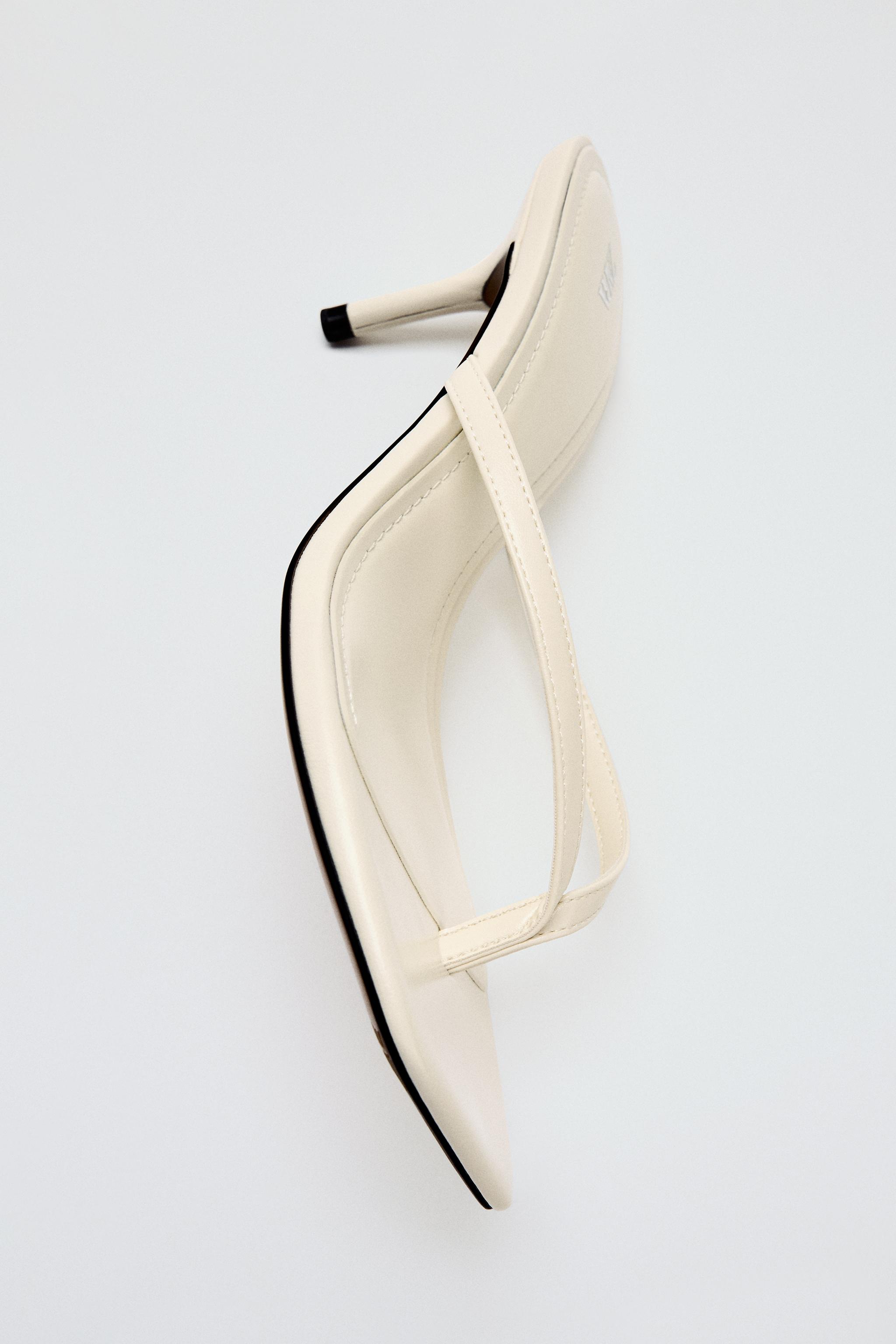 HEELED SANDALS WITH SQUARE TOE