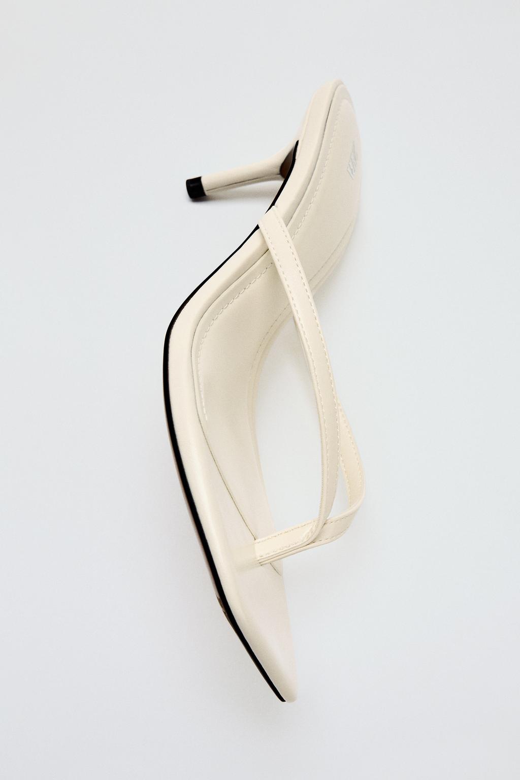 HEELED SANDALS WITH SQUARE TOE