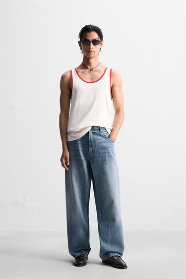JEANS BAGGY FIT - Zara 미디움 블루