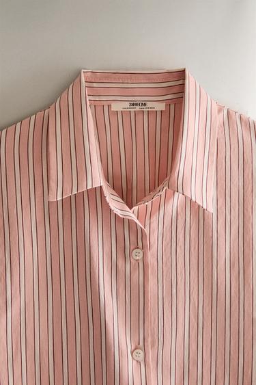 CHEMISE RAYURES - Rose de Zara - Image 1