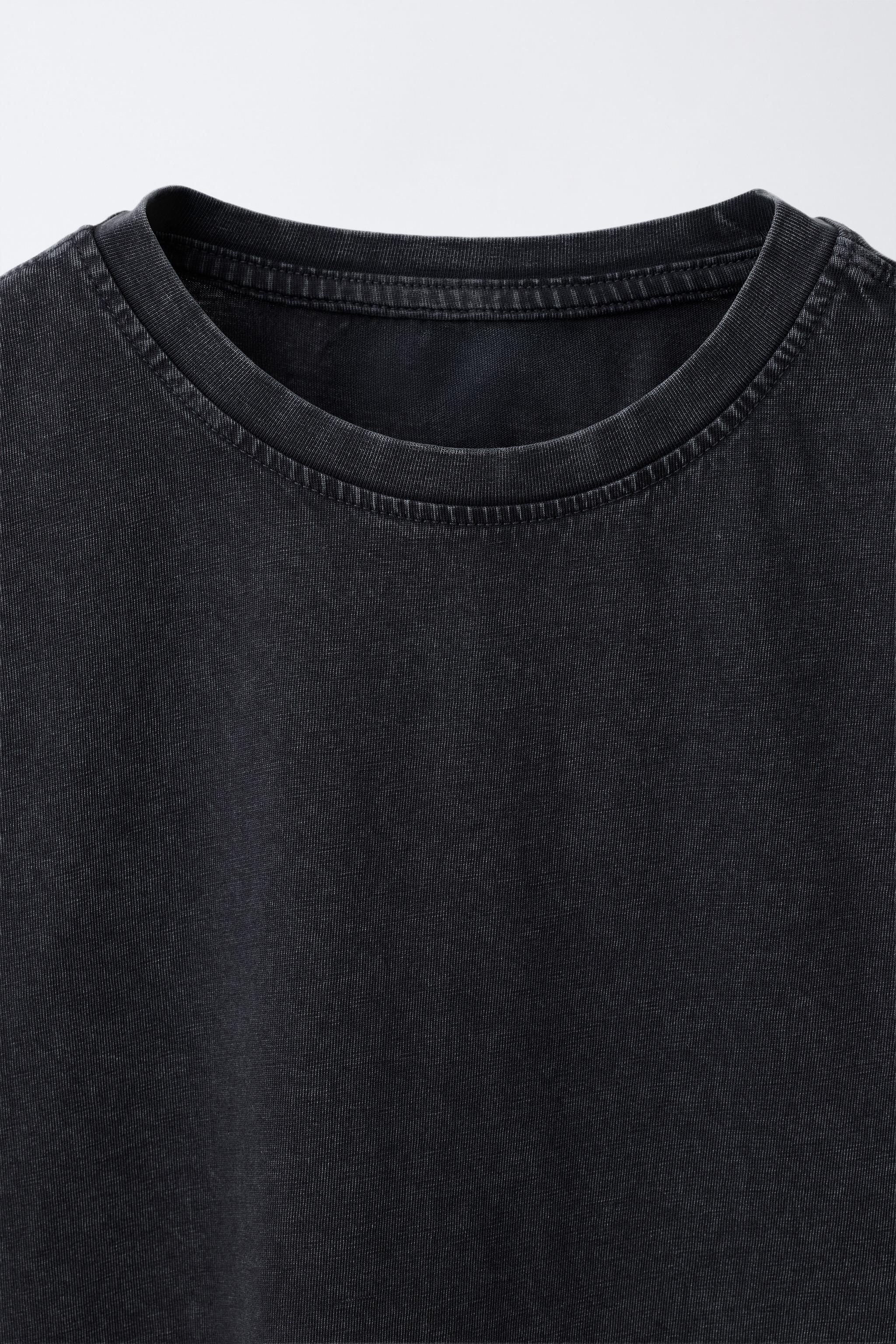 BASIC WASHED EFFECT T-SHIRT