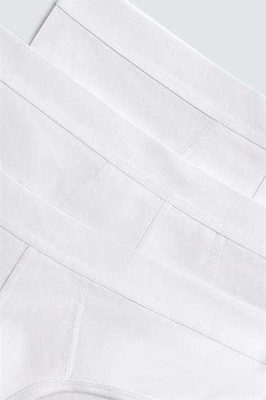 3-PACK OF BASIC BRIEFS - White by Zara - Image 2