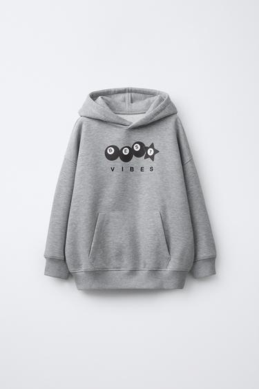 Zara DUKSERICA SA KAPULJAČOM I BILIJARSKE KUGLE – sivi lapor