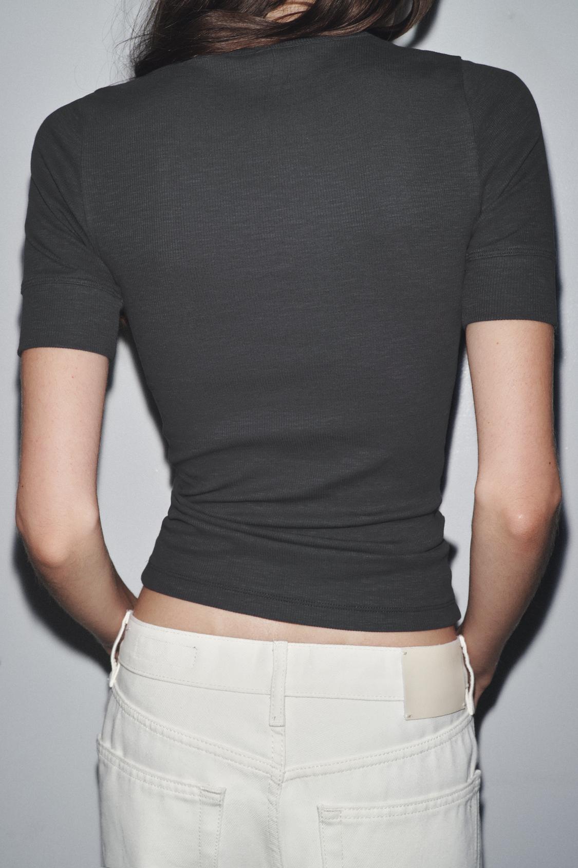 SHORT SLEEVE RIB T-SHIRT