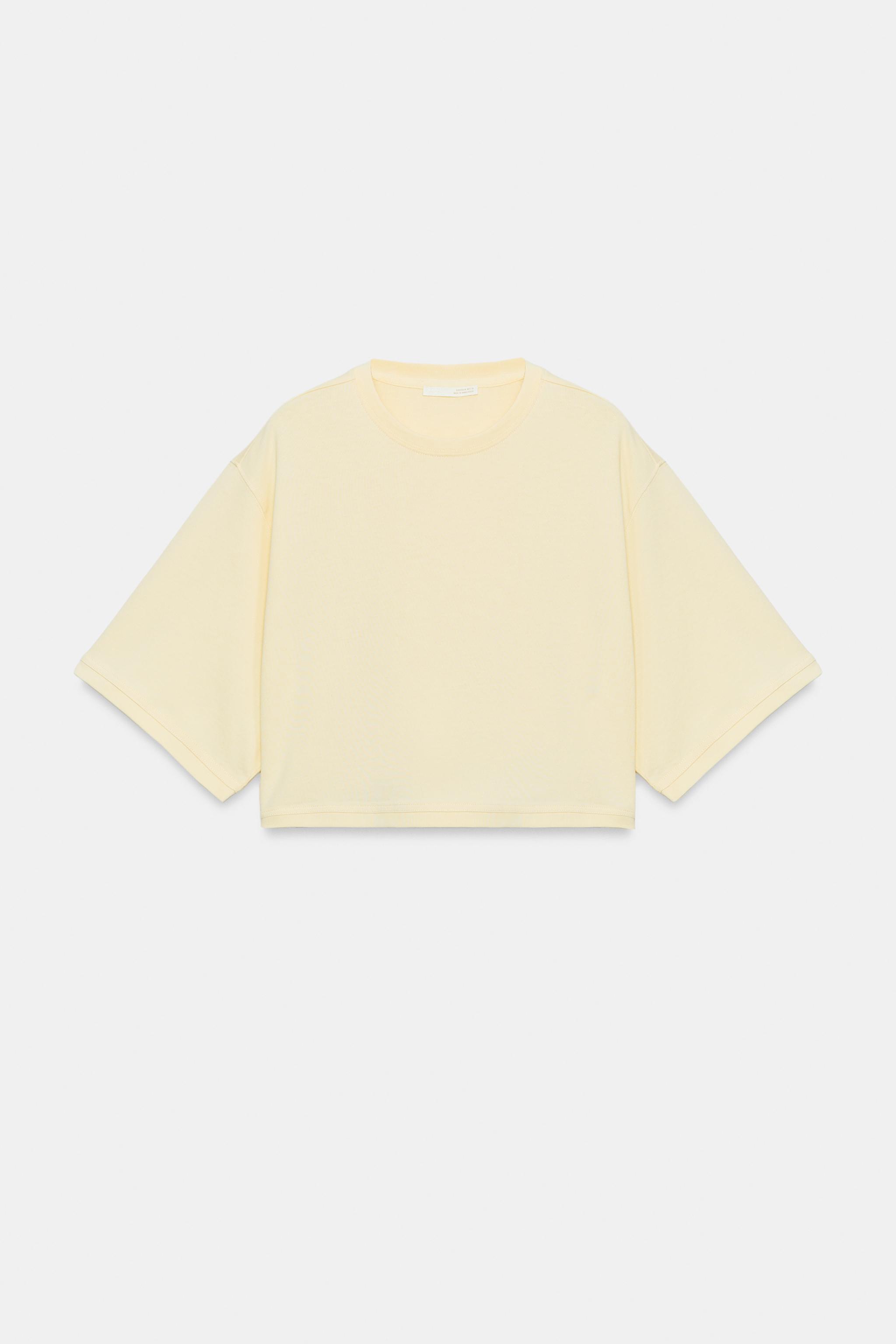 OVERSIZE CROP T-SHIRT - Görsel 4