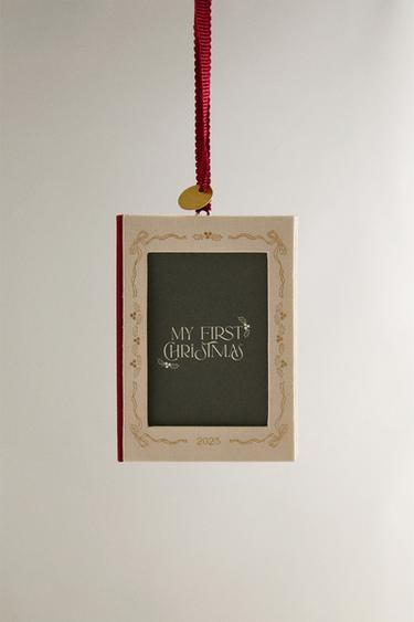 WEIHNACHTSBAUMSCHMUCK „MEINE ERSTE WEIHNACHT“ WEIHNACHTEN - Cremefarben von Zara - Bild 0