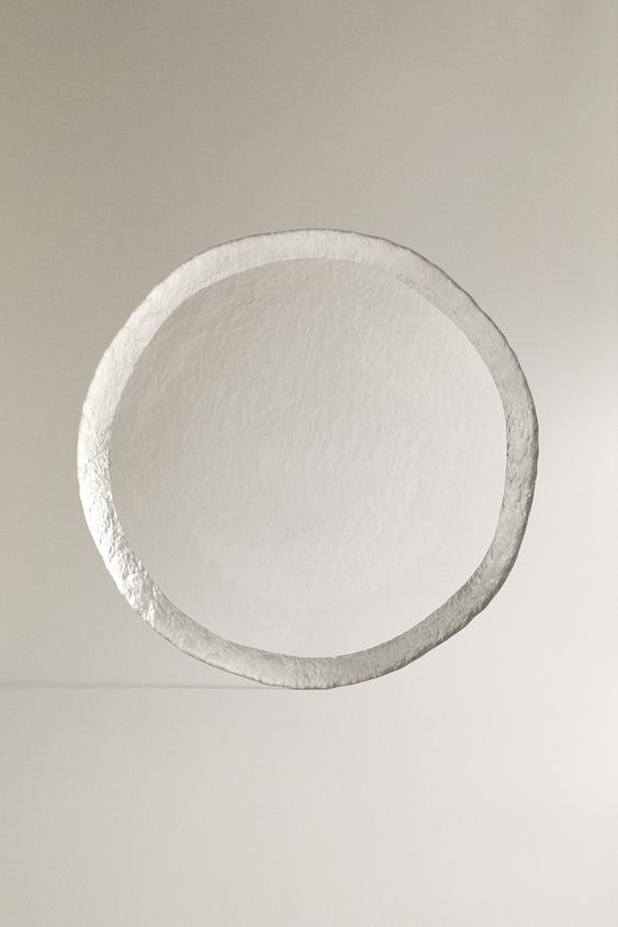GLASS SERVICE PLATE WITH RIM - Silver by Zara - Image 0
