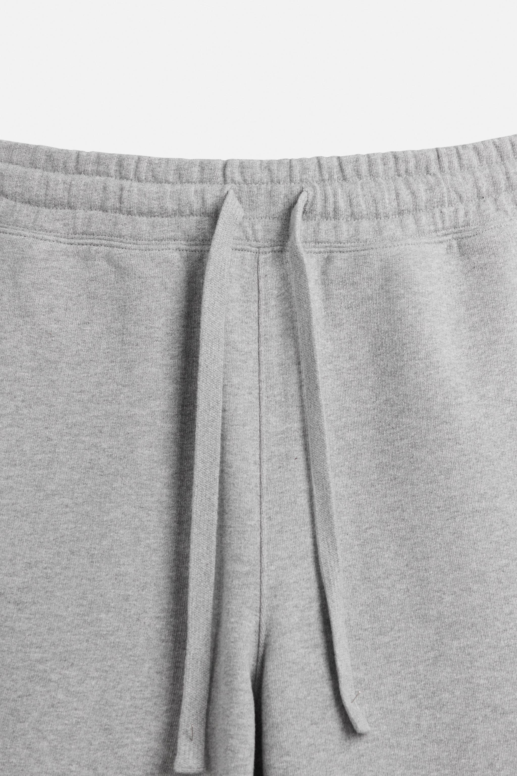 WIDE FIT JOGGER PANTS - Gray marl | ZARA United States WIDE FIT JOGGER PANTS - Gray marl | ZARA United States
