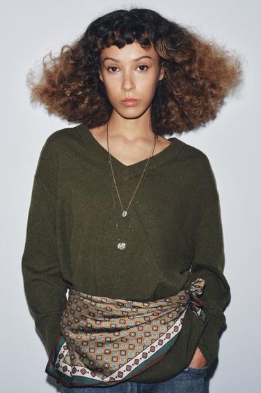 PULL OVERSIZE 100 % LAINE - Chasse de Zara - Image 1