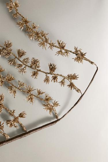 SPARKLY CHRISTMAS BRANCH DECORATION - Golden by Zara - Image 2
