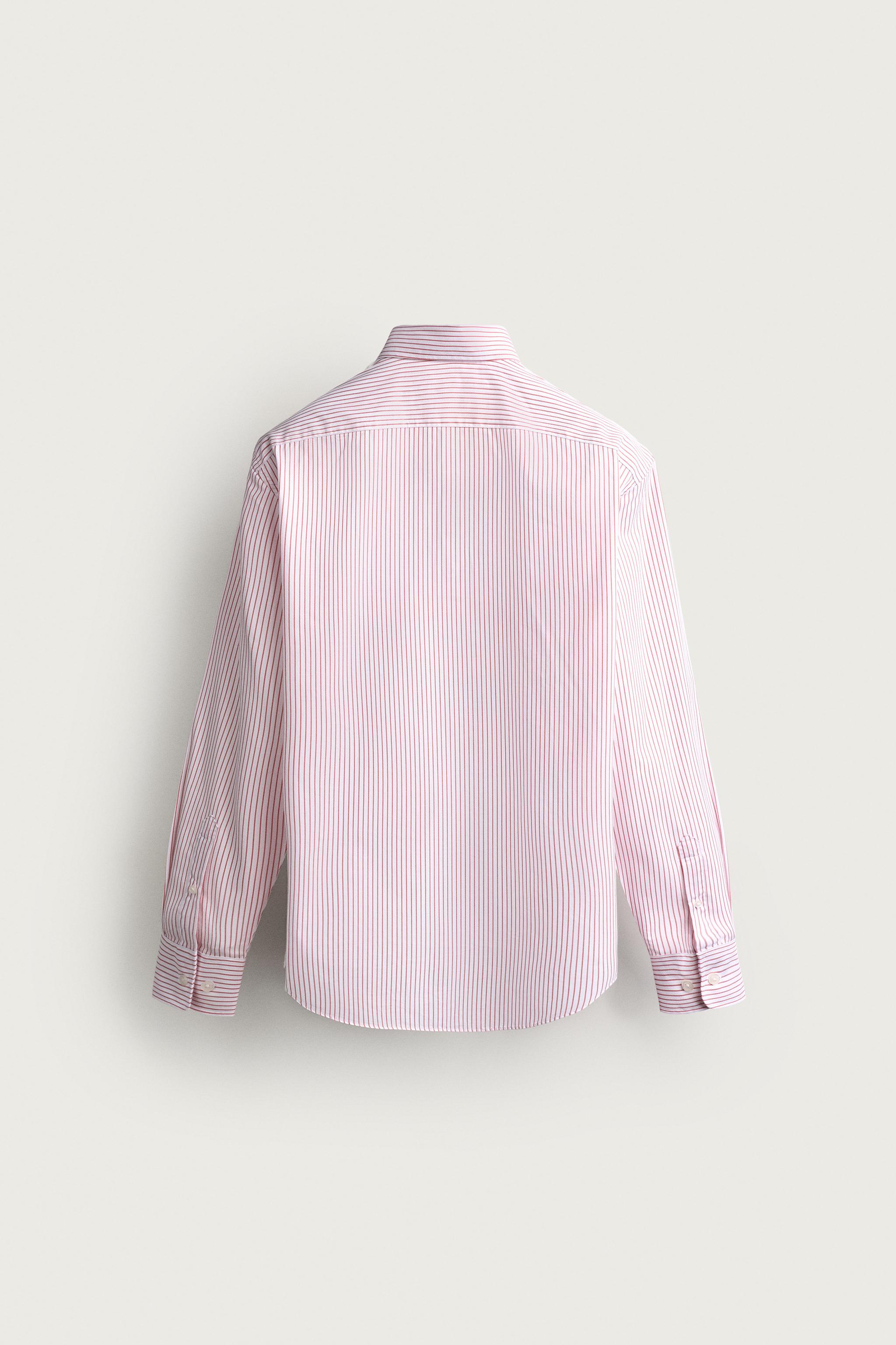 Мужские рубашки Zara STRUCTURED REGULAR FIT SHIRT — фото 9