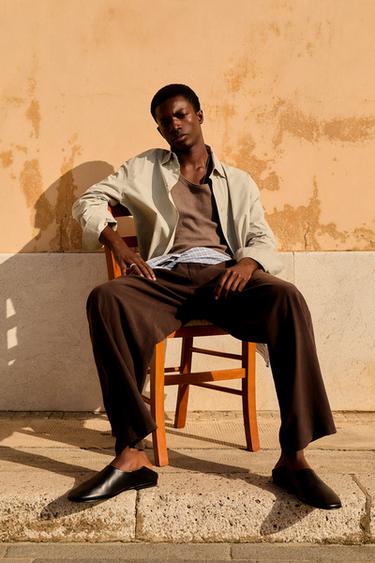 REGULAR FIT POPLIN SHIRT - Ecru by Zara