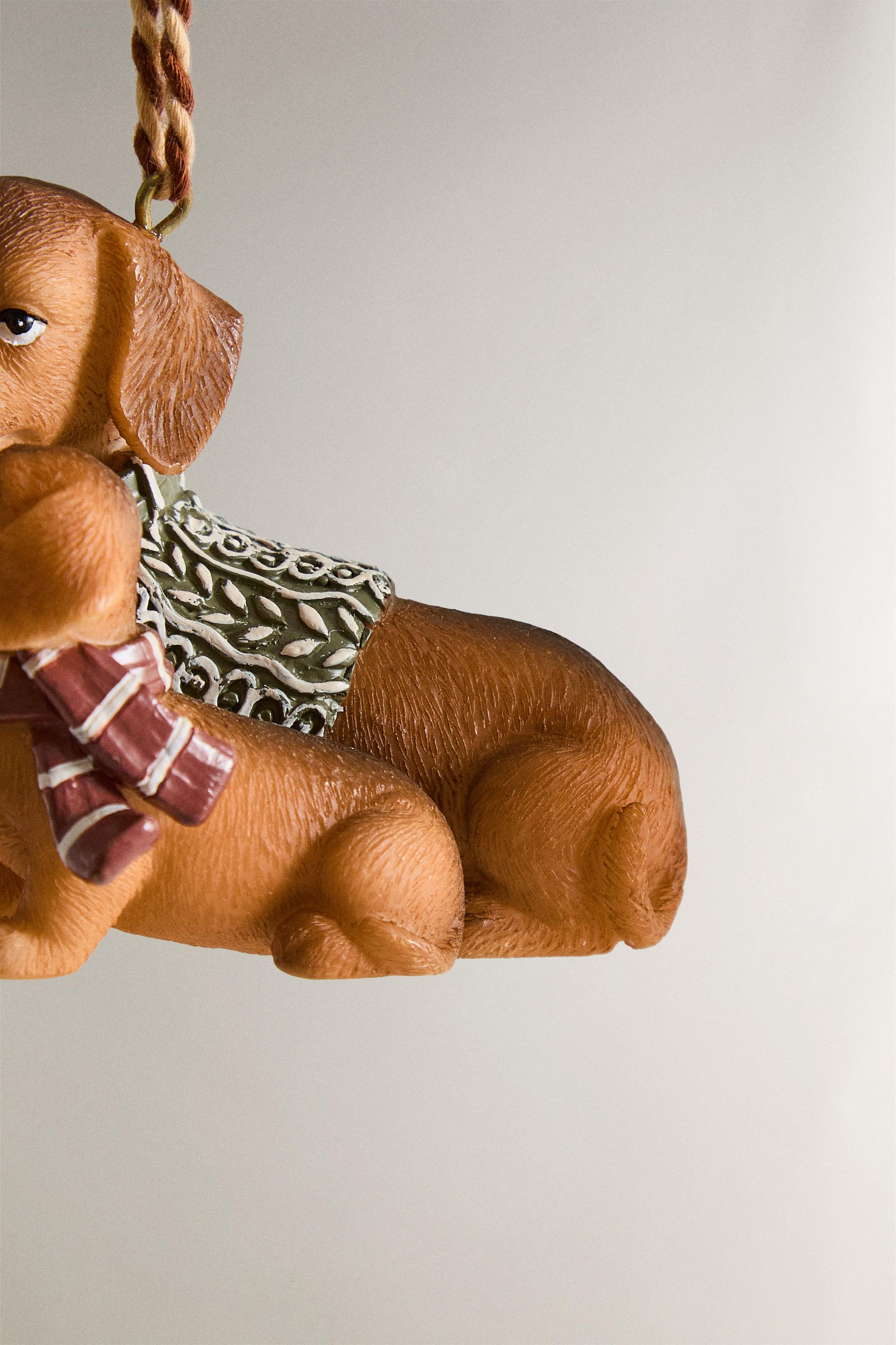 DOG PAIR CHRISTMAS TREE ORNAMENT