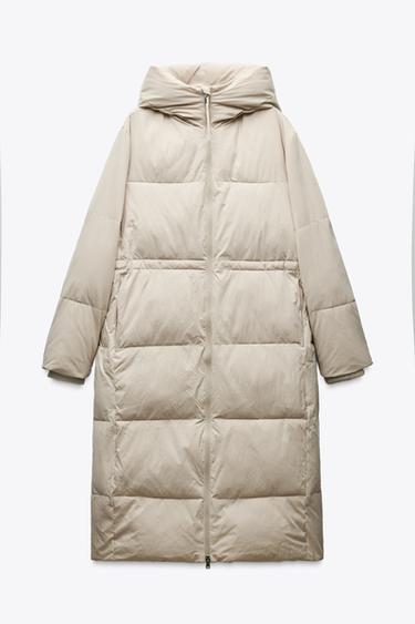 WATER-REPELLENT PUFFER JACKET ZW COLLECTION - Ecru by Zara - Image 4