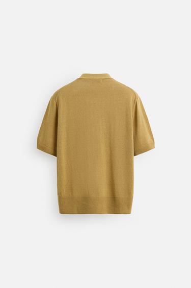 SHORT SLEEVE CARDIGAN - Yellow by Zara - Image 7